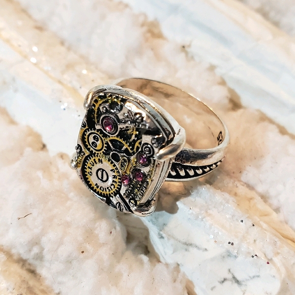 Steampunk 925 Gears Cosplay Fashion Jewelr… - Picture 5 of 6